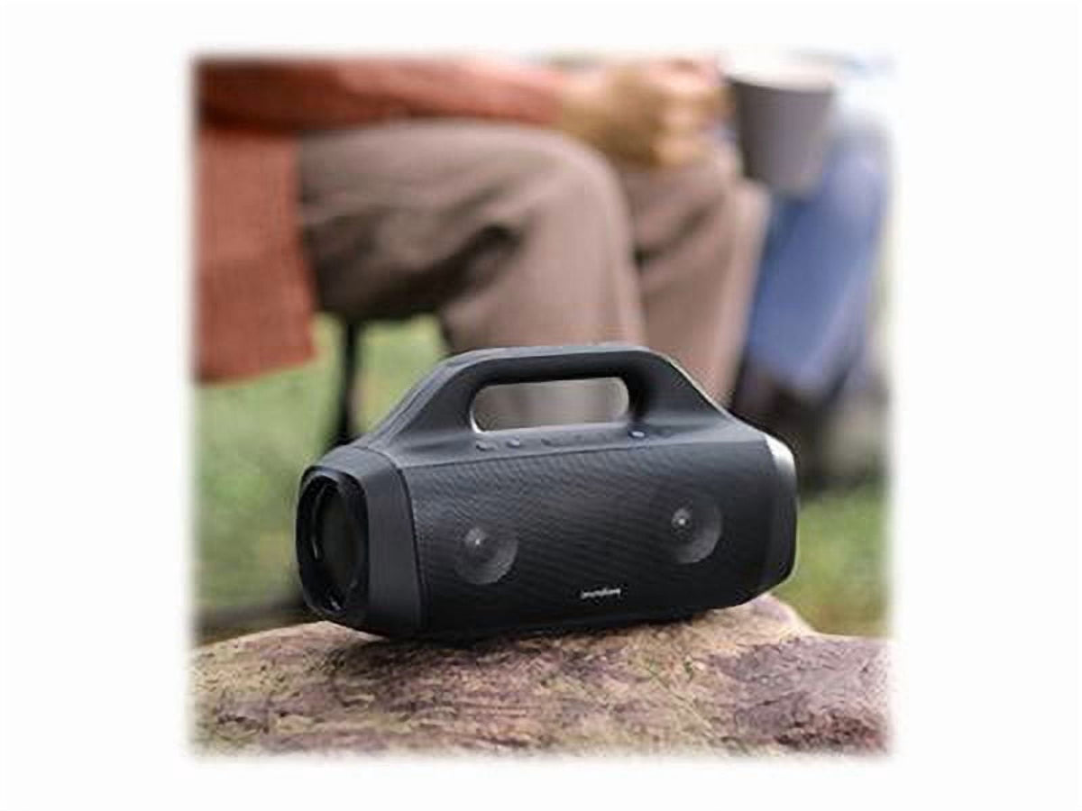 Anker Soundcore Motion Boom Portable Outdoor Bluetooth Speaker with Titanium Drivers IPX7 Waterproof 24H Playtime, Black