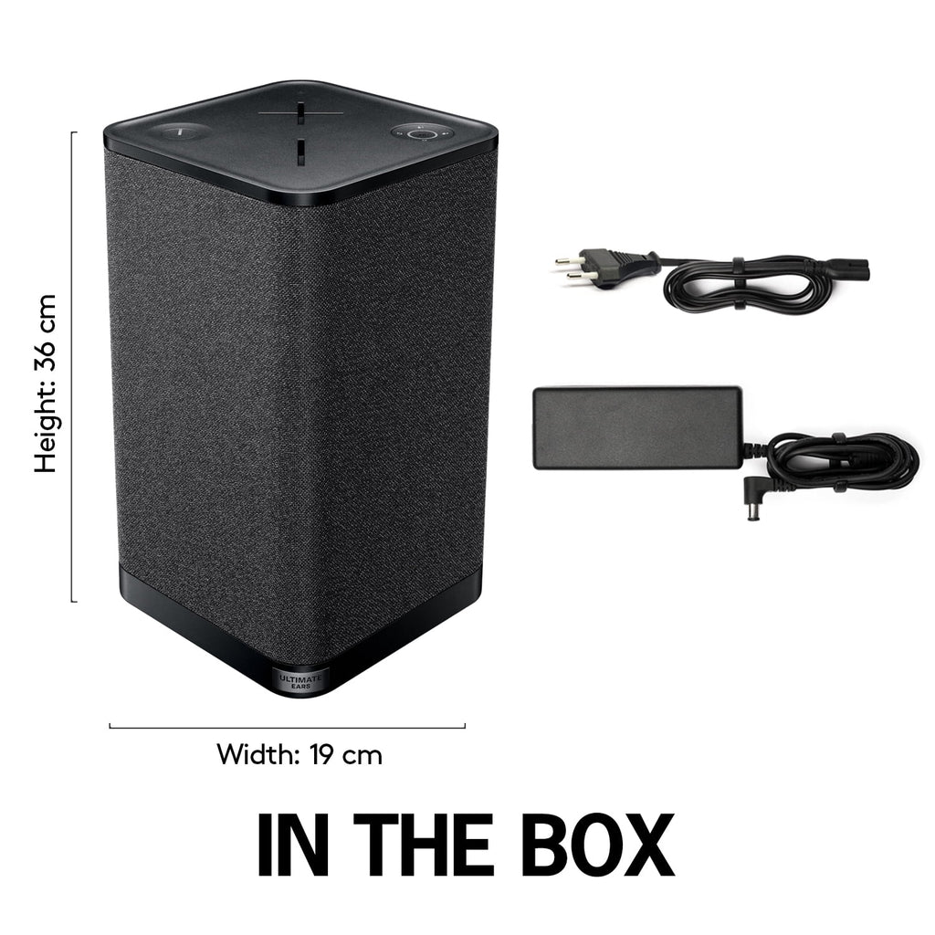 Pre-Owned Ultimate Ears HYPERBOOM Portable Bluetooth Speaker - Loud Wireless Speaker With Big Bass, Water-Resistant IPX4, 150 Ft Range, 24-Hour Battery Life, Black