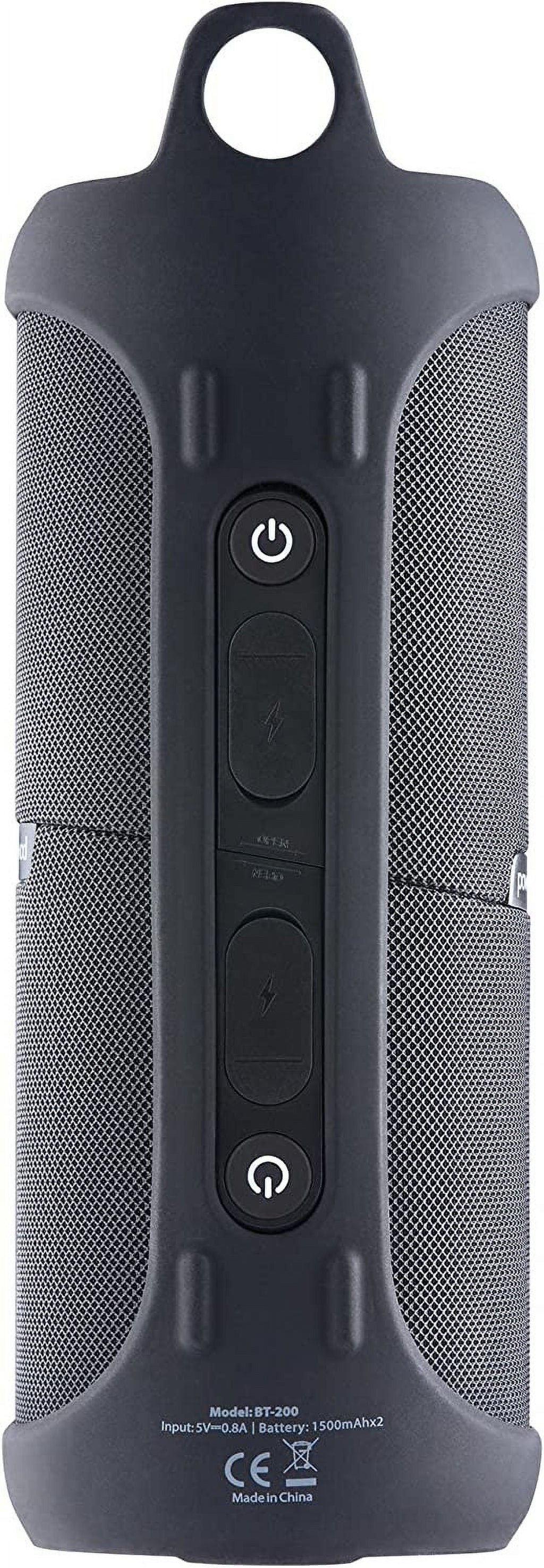 PowerBass SPLIT Portable Waterproof Rated Bluetooth Dual Speaker True Wireless Stereo BT200