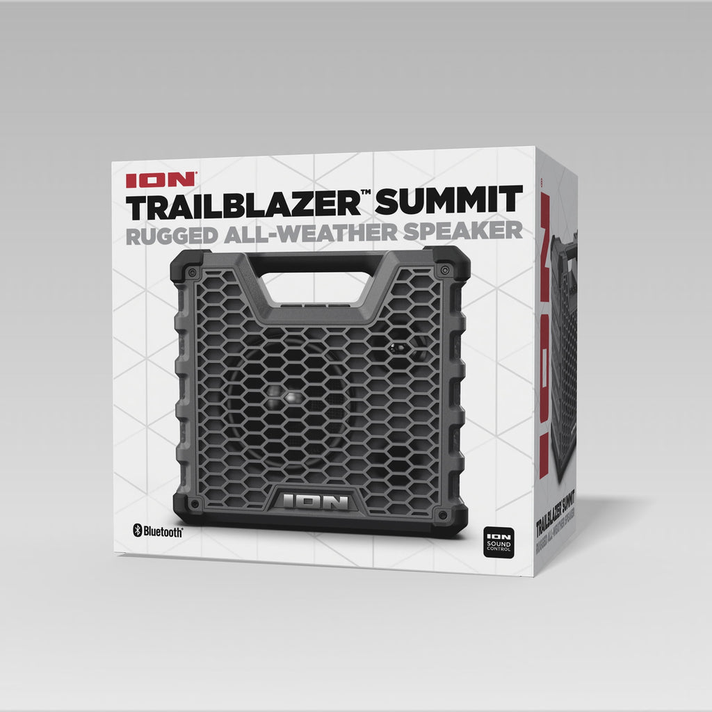 ION Audio Trailblazer Summit - Rugged Portable All-Weather Bluetooth Speaker