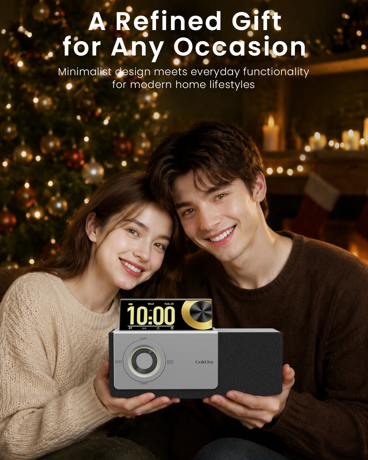 GoldJoy Bluetooth Portable Speaker, Gold