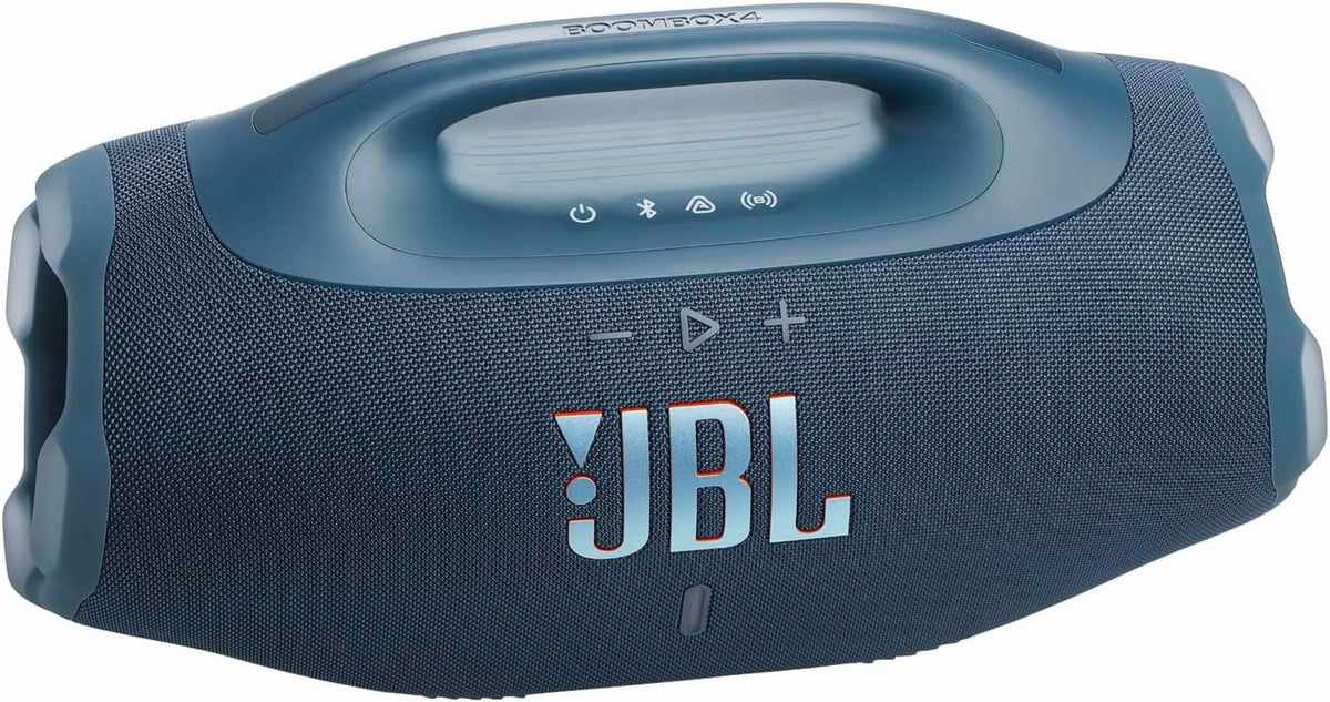 JBL Boombox 4 Portable Waterproof Bluetooth Speaker with Electronics Expo Gear Weather-Resistant Hard-Shell Travel Case – Powerful Bass, 34-Hour Playtime, IP68 Waterproof, Auracast, BLACK