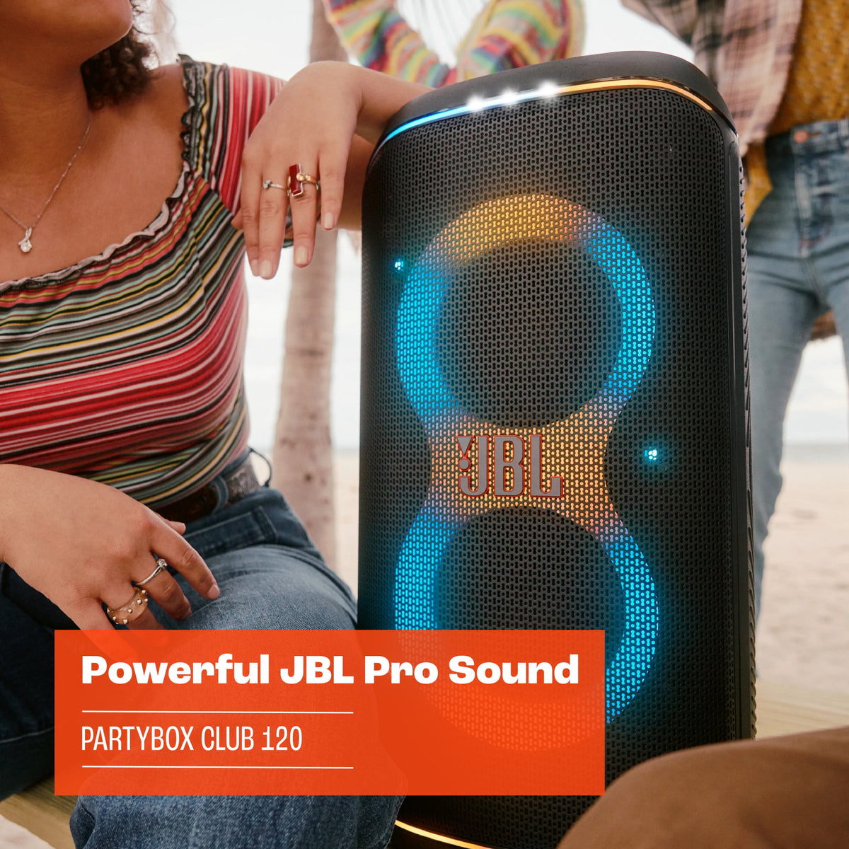 JBL PartyBox Club 120 - Portable party speaker - Featuring powerful JBL Pro Sound, the JBL PartyBox Club 120 delivers the best music experience - Black