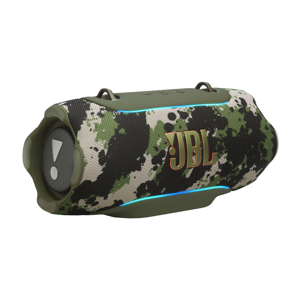 JBL Xtreme 5 - Portable waterproof speaker with massive legendary JBL sound, ambient edge lighting, and a convenient shoulder strap - Black