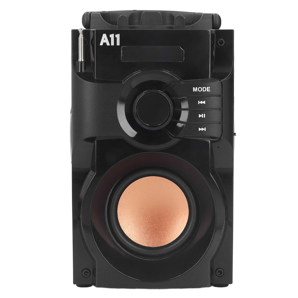 Portable Bluetooth 5.0 Speaker, Stereo Subwoofer Wireless Smart Speaker with Remote Control for Indoor and Outdoor Use, 10 inches / 25.4 cm