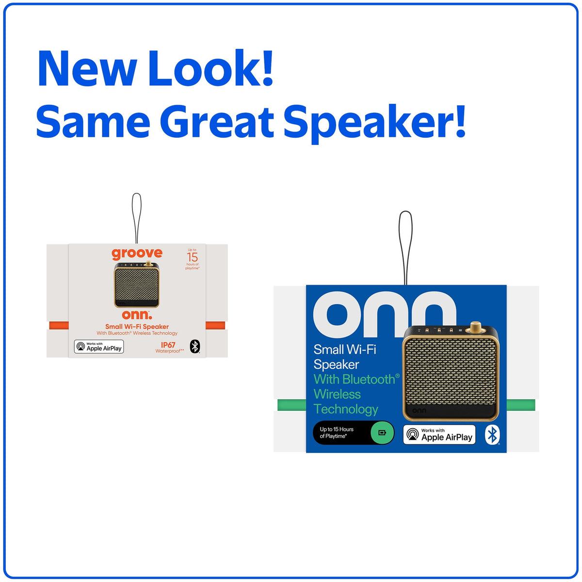 onn Large Wi-Fi Speaker with 360-Degree Directional Sound, Black