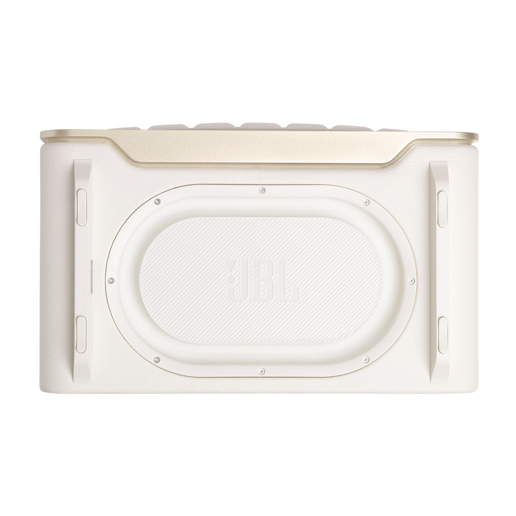 JBL Authentics 200 - Smart home speaker with Wi-Fi, Bluetooth and Voice Assistants with retro design - White