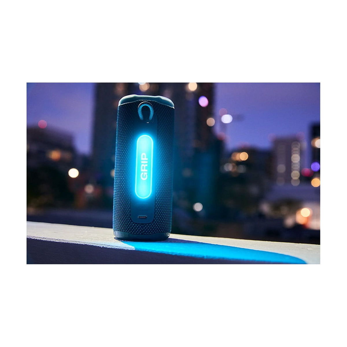 JBL Grip - Compact Bluetooth speaker with bold JBL Pro Sound and ambient light - Black