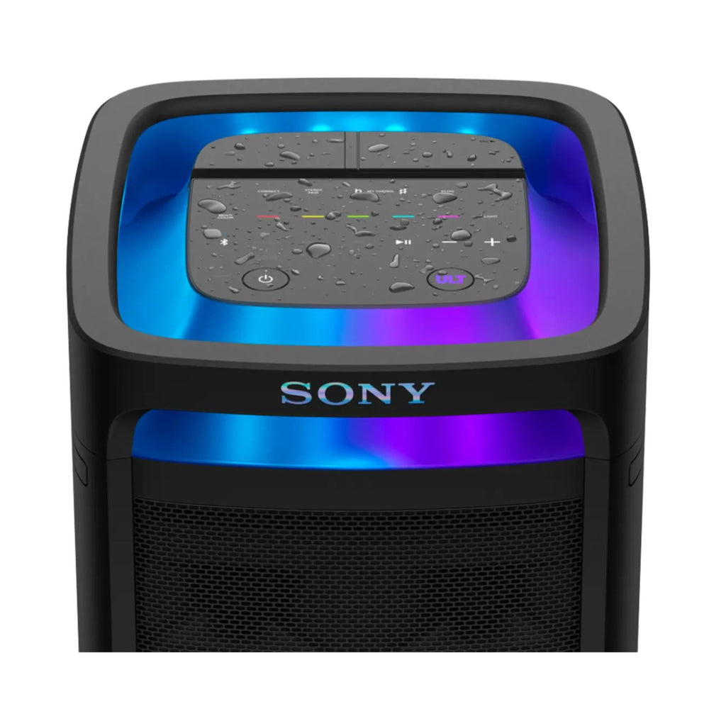 Sony ULT TOWER 9 Wireless Party Speaker with 360-Degree Sound/Lights, Guitar/Karaoke Input and 25-Hour Battery Life (Black)