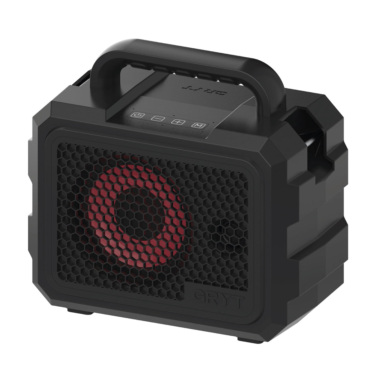 GRYT Bedrock Ultra-Rugged Portable Waterproof Bluetooth Speaker, Black
