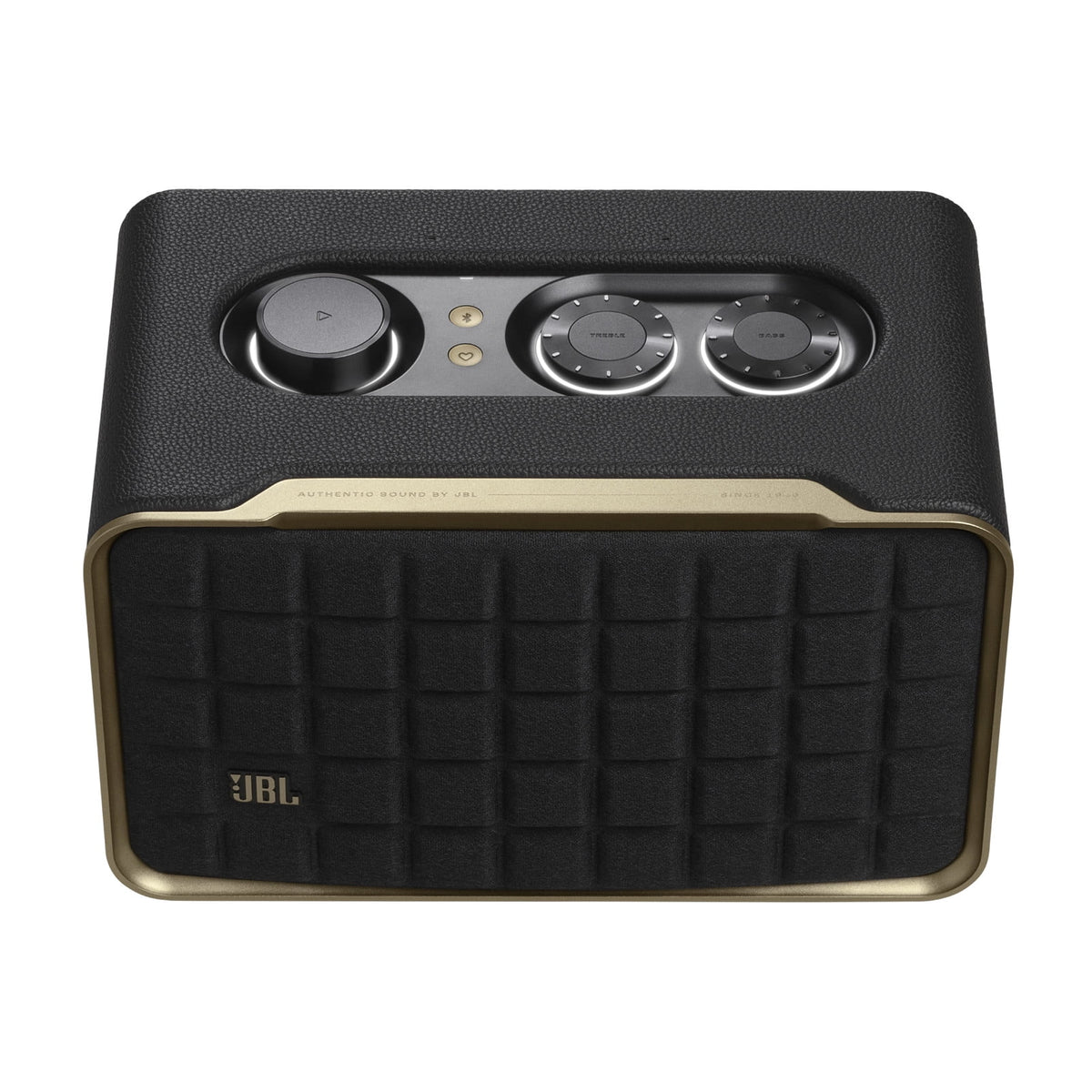 JBL Authentics 200 - Smart home speaker with Wi-Fi, Bluetooth and Voice Assistants with retro design - Black