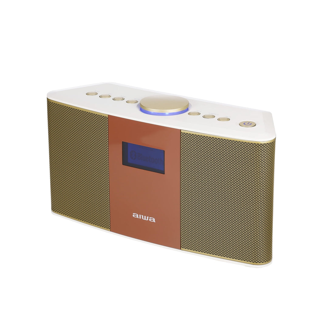 Aiwa Exos-5 Wireless Bluetooth Hi-Fi Home Speaker with FM Radio, Alarm Clock and Remote Control for Home Audio