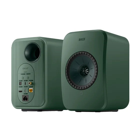 KEF LSX II LT Powered speakers with Wi-Fi, Apple AirPlay® 2, Google Cast, and Bluetooth® (Sage Green)