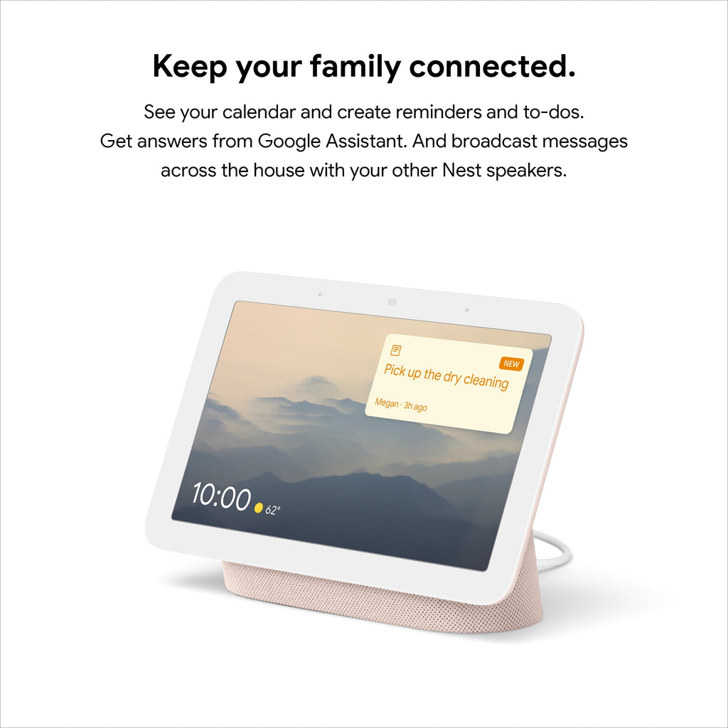 Google Nest Hub 2nd Gen - Smart Home Display with Google Assistant - Sand