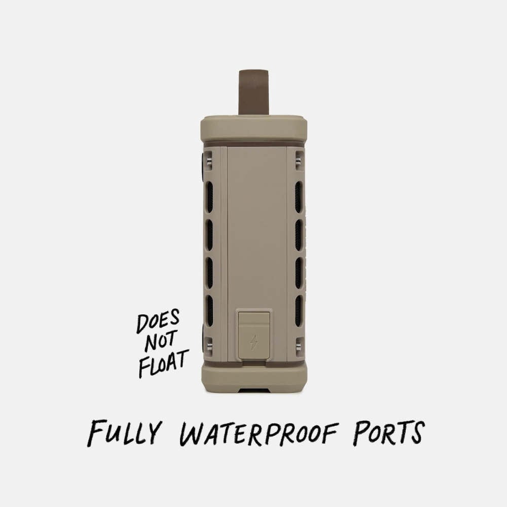 Turtlebox Ranger Li-Ion Battery-Powered Ultra-Portable Speaker, River Rock