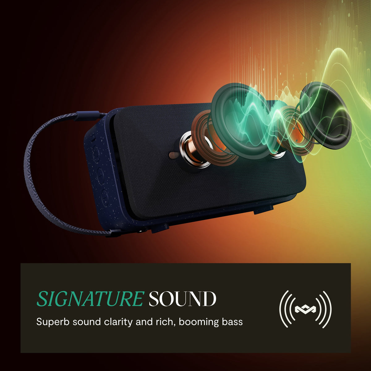 House of Marley Rise Up Solar Bluetooth® Speaker - Blue