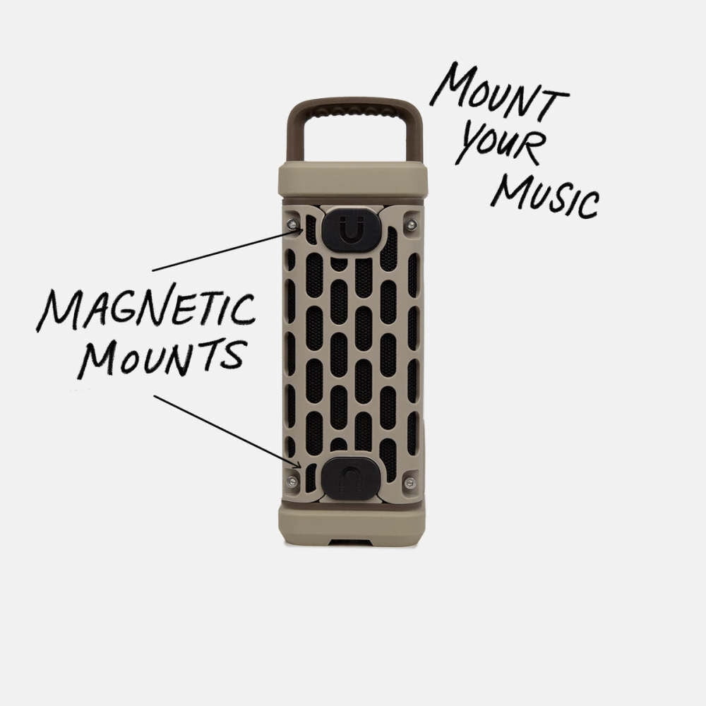 Turtlebox Ranger Li-Ion Battery-Powered Ultra-Portable Speaker, River Rock