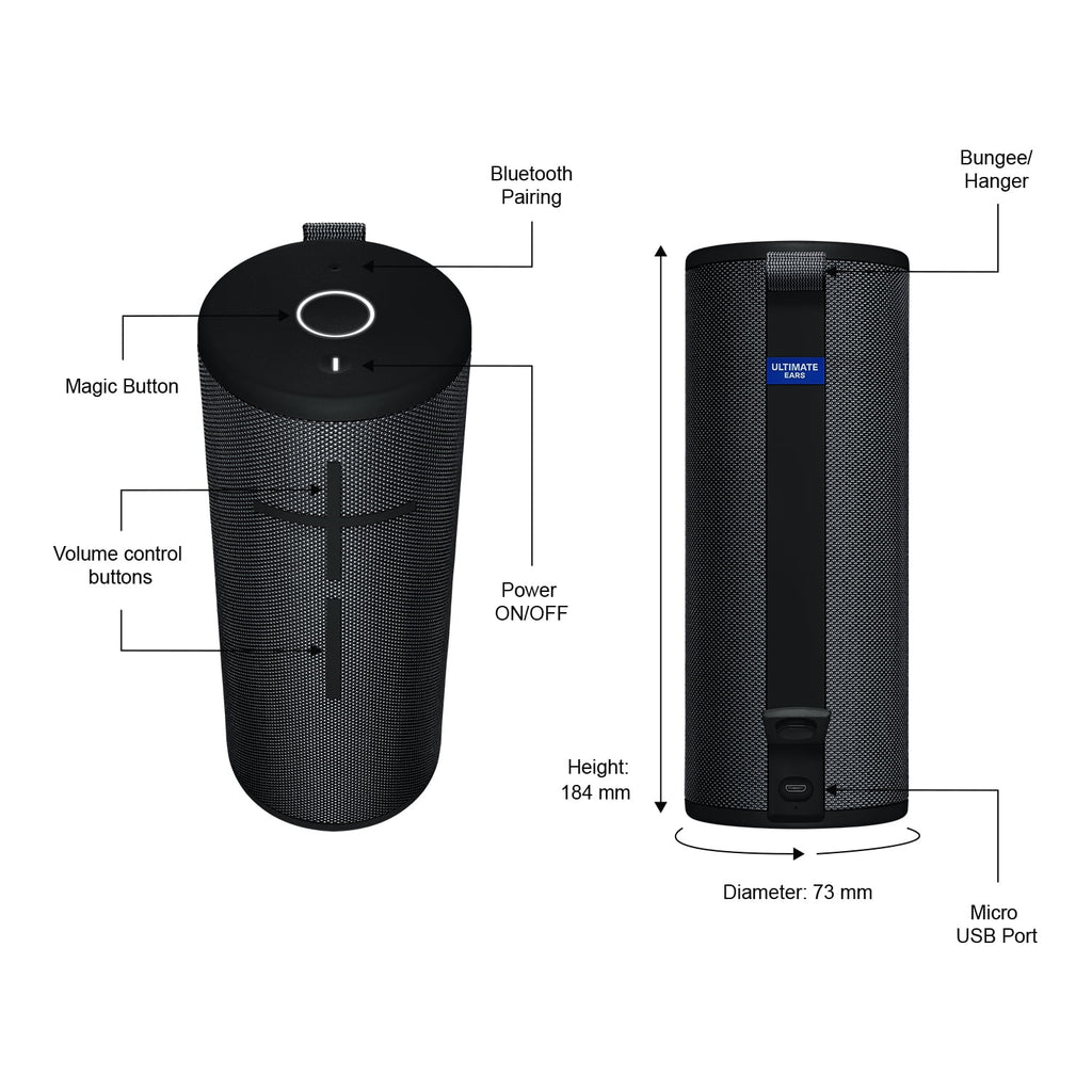 Ultimate Ears BOOM EXC Portable Waterproof Bluetooth Speaker