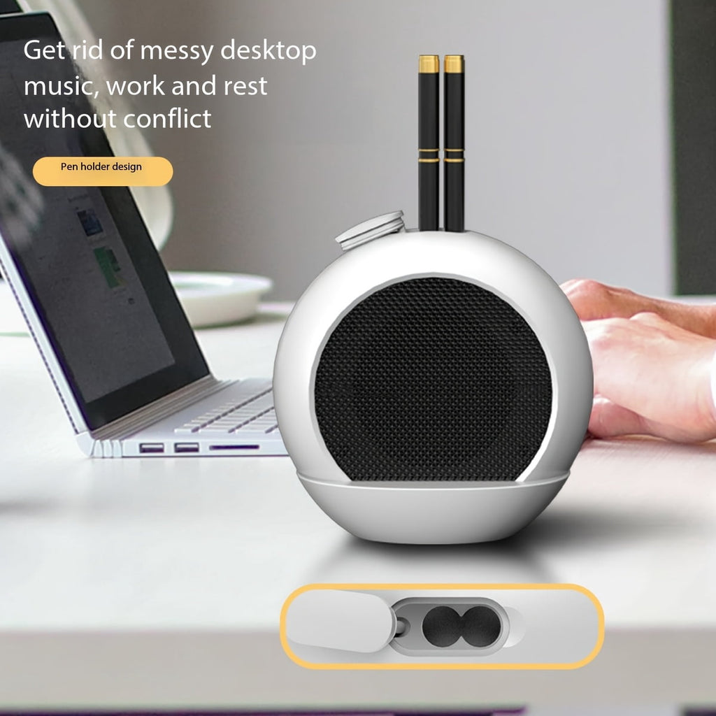 Multifunctional Smart Speaker, HD Display, Clear Sound, Long Battery Life, Compact Portable Durable, for Home Office Desktop, Christmas Gift