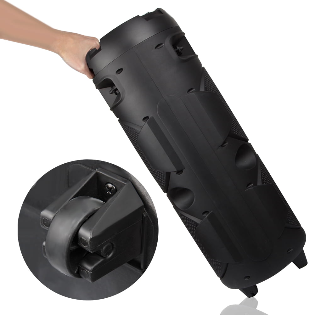 CURUK Portable Wireless Bluetooth Speaker Triple 8" Woofer PA System FM AUX TWS, MIC, RC, LED Light