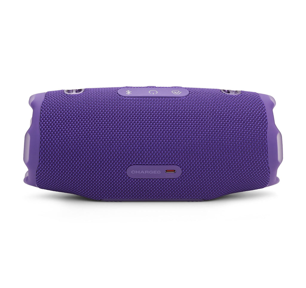 JBL CHARGE 6 Bluetooth Speaker & divvi! Premium Hard Case Bundle - Purple