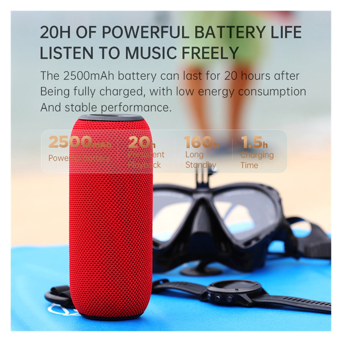 25W Wireless Speaker Mini Portable Waterproof Wireless Bluetooth Speaker Bass Stereo Music Outdoor Travel Home Party Speaker ,Bike Audio