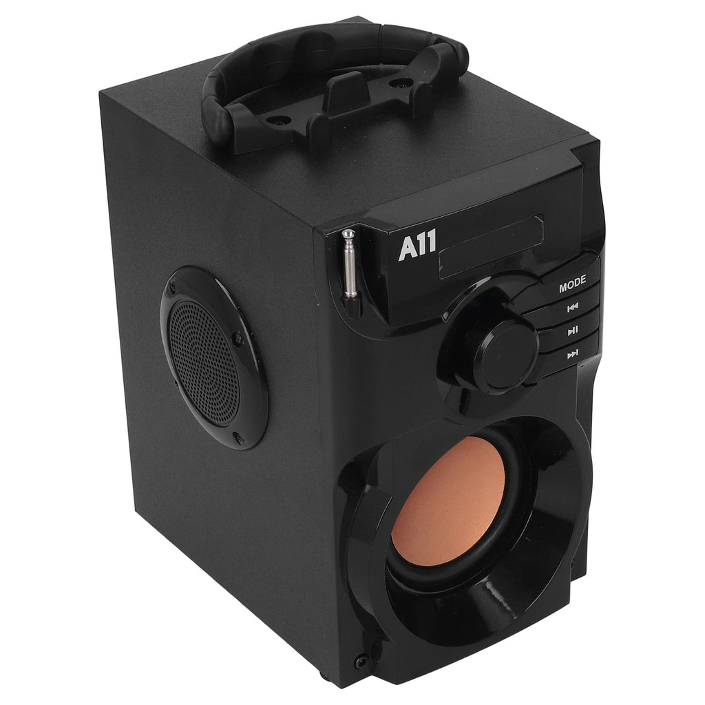 M Buder Portable Bluetooth 5.0 Speaker Stereo Subwoofer Multipurpose Outdoor Smart Speaker with Remote Control, Black, 9.4 x 7.9 x 6.3 inches / 24 x 20 x 16 cm