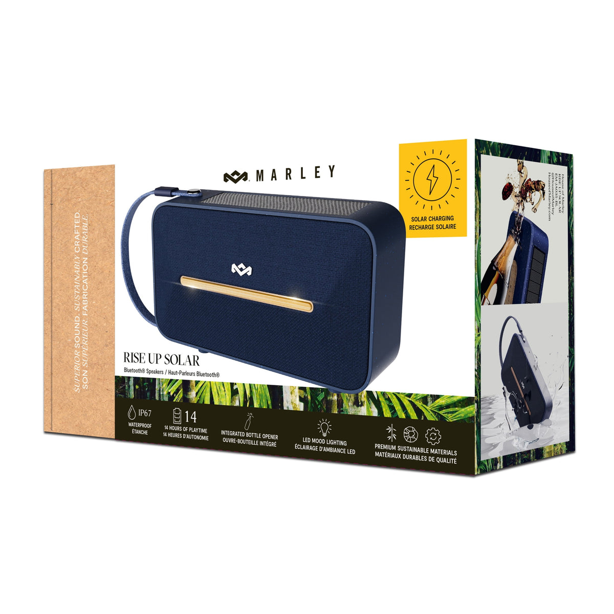 House of Marley Rise Up Solar Bluetooth® Speaker - Blue