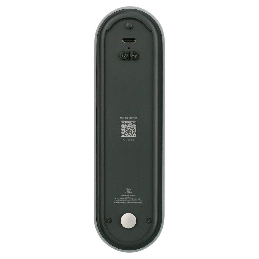 Google Nest Doorbell (Battery) - Video Doorbell Camera - Wireless Doorbell Security Camera - Snow