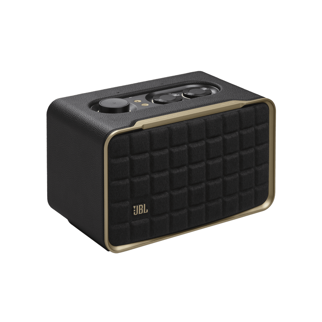 Restored JBL Authentics 200, Smart home speaker with Wi-Fi, Bluetooth and Voice Assistants with retro design (Refurbished)