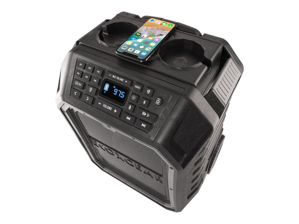ECOXGEAR EcoBoulder Max - Party speaker - wireless - Bluetooth - 2-way - gray