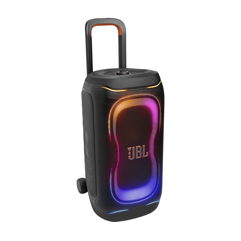 JBL PartyBox 330 - Portable party speaker with JBL legendary sound, futuristic lighting, a telescopic handle and wide wheels. - Black