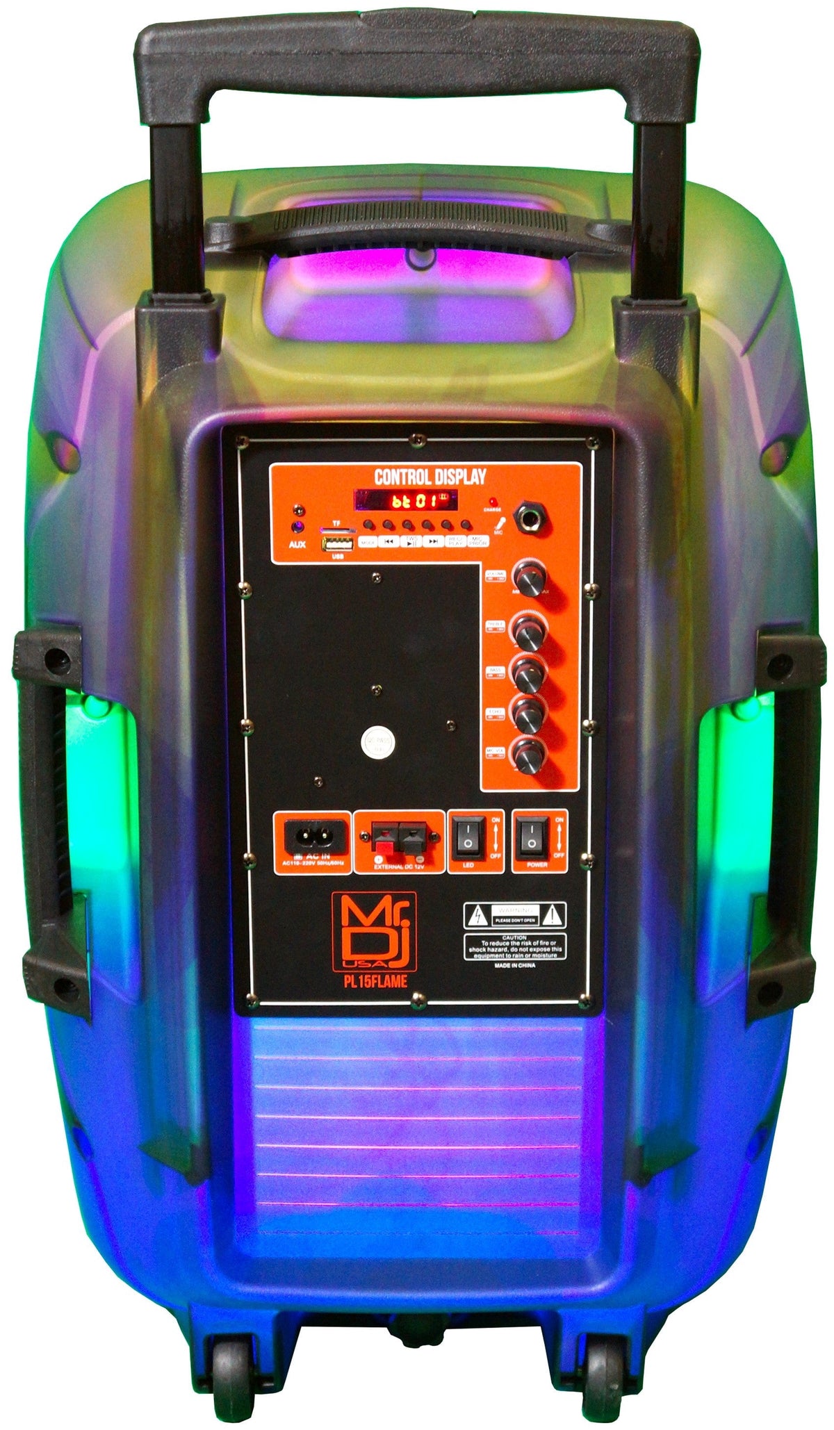 Mr DJ 15" Portable Translucent Bluetooth Speaker