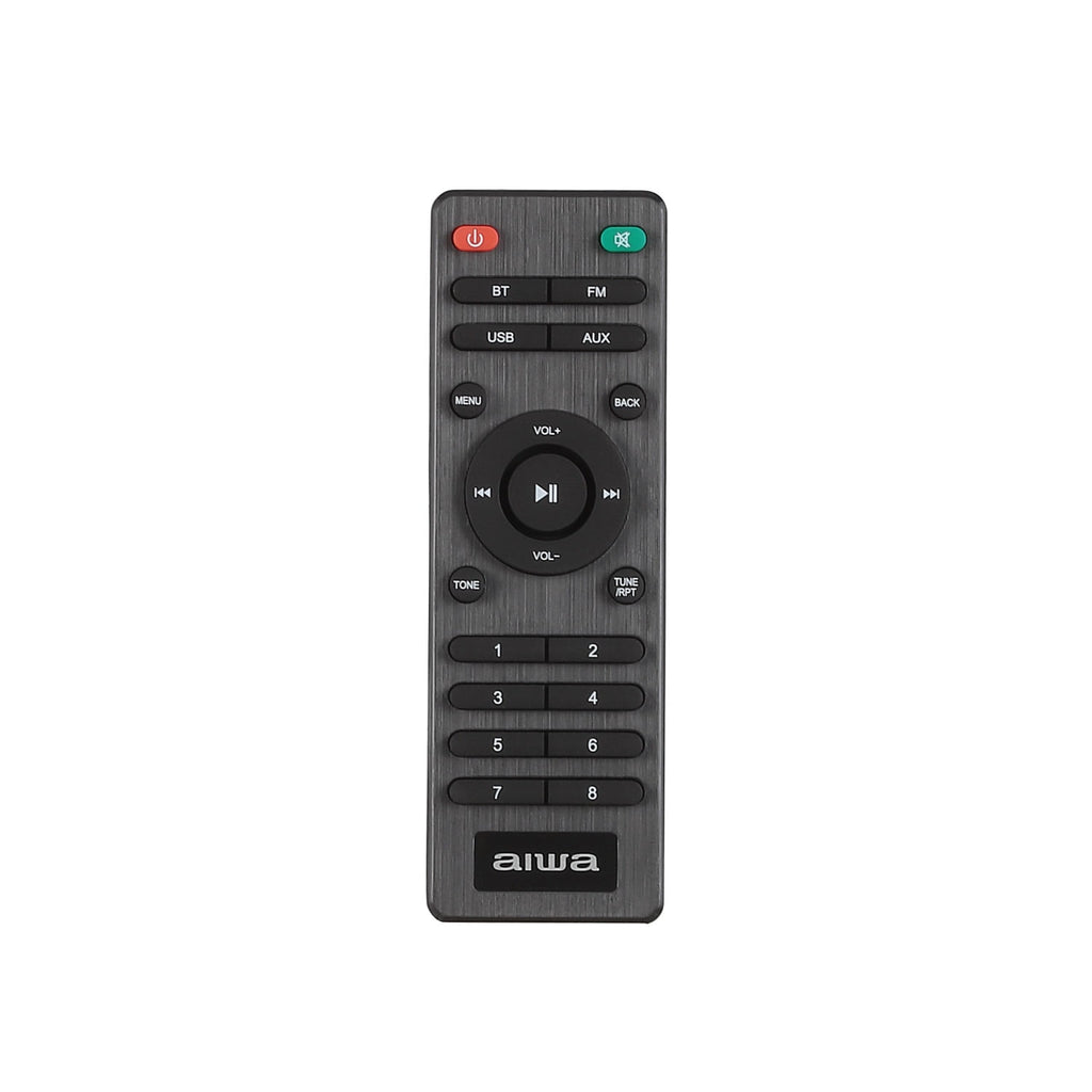 Aiwa Exos-5 Wireless Bluetooth Hi-Fi Home Speaker with FM Radio, Alarm Clock and Remote Control for Home Audio