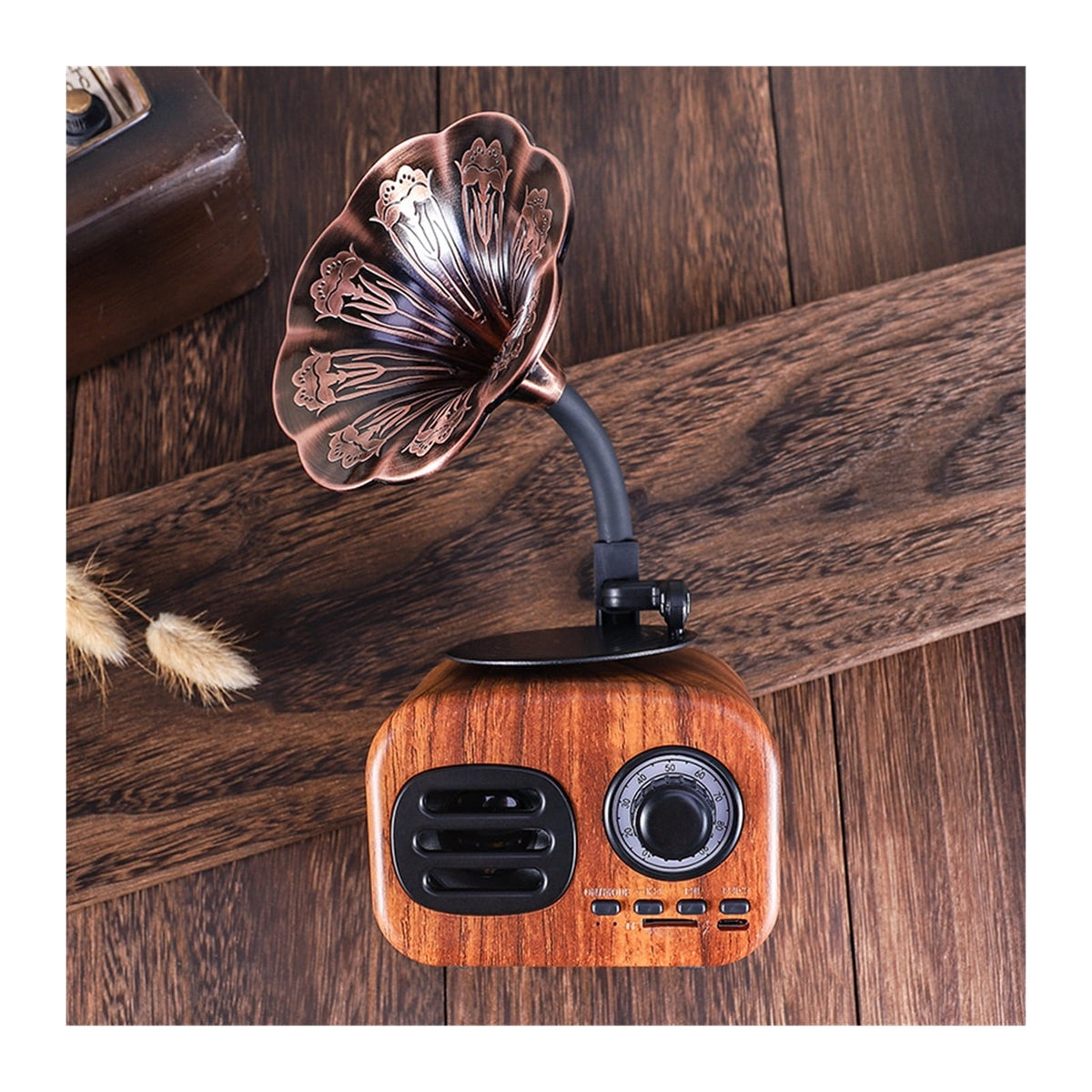 Bluetooth Speaker Retro Wood Portable Box Wireless Mini speaker Outdoor for Sound System TF FM Radio Music MP3 Subwoofer ,Bike Audio