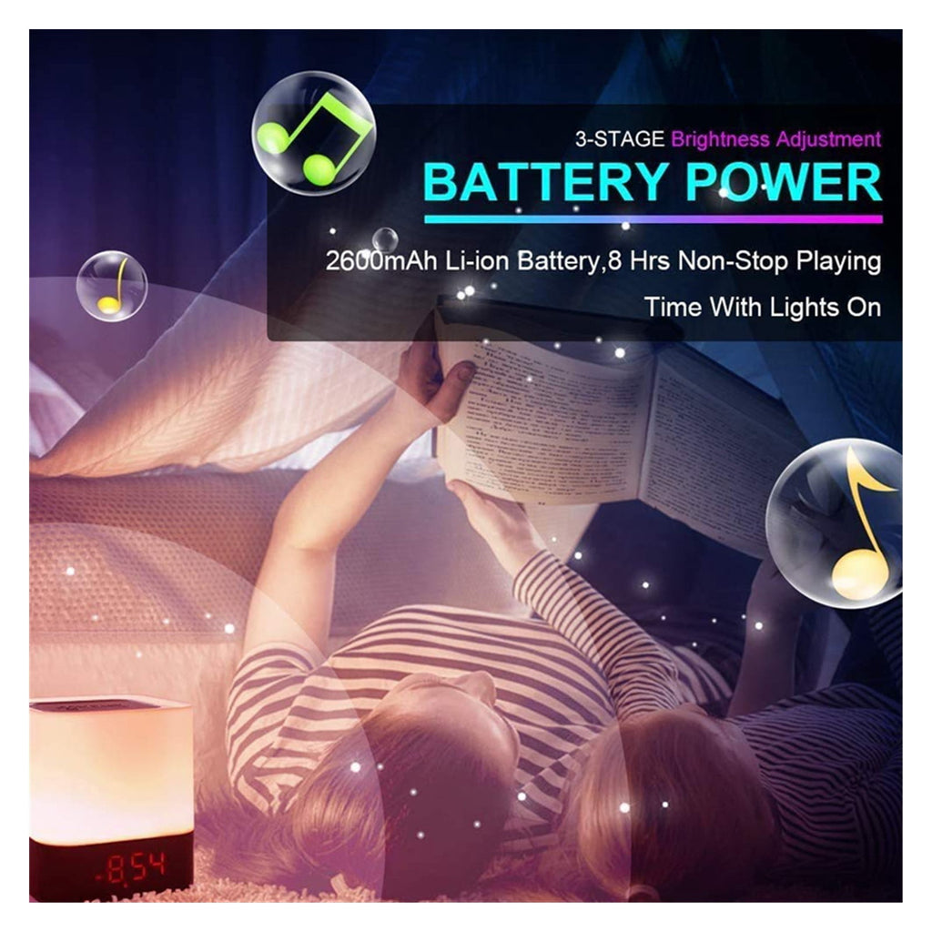 Computer Speaker Portable Smart Wireless Bluetooth Speaker Player Touch Pat Light Colorful Led Night Light Bedside Table Lamp