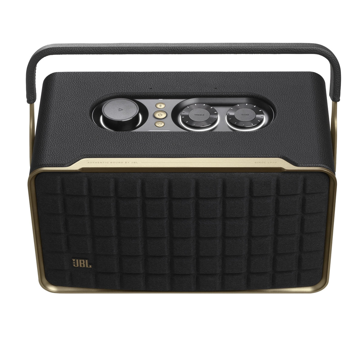 JBL Authentics 200 - Smart home speaker with Wi-Fi, Bluetooth and Voice Assistants with retro design - Black