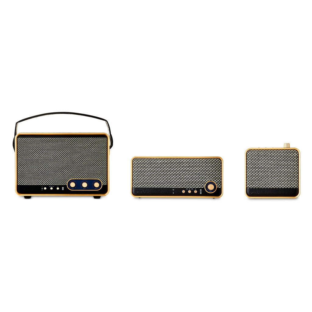 onn Large Wi-Fi Speaker with 360-Degree Directional Sound, Black