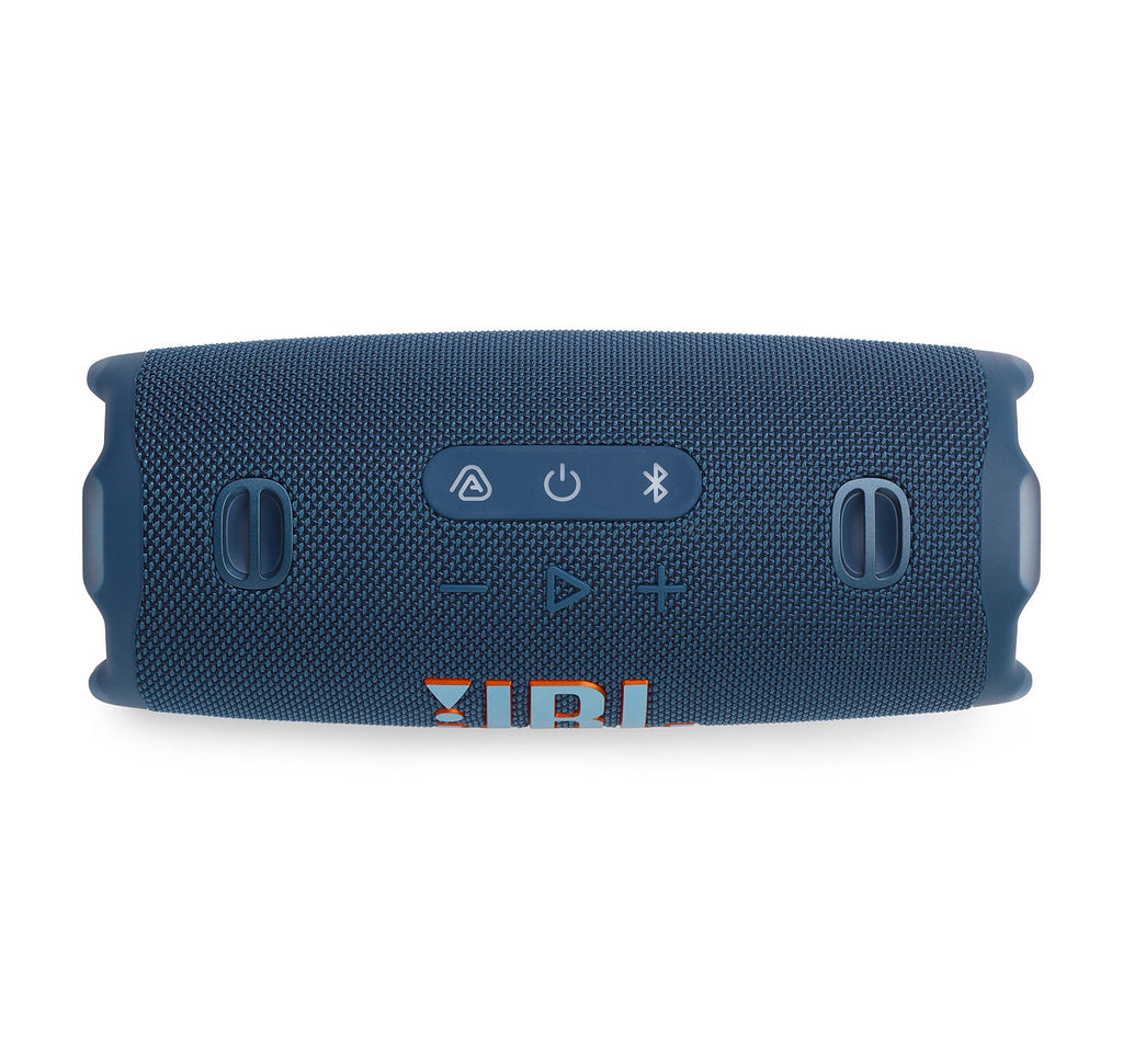 JBL CHARGE 6 Bluetooth Speaker & divvi! Premium Hard Case Bundle - Blue
