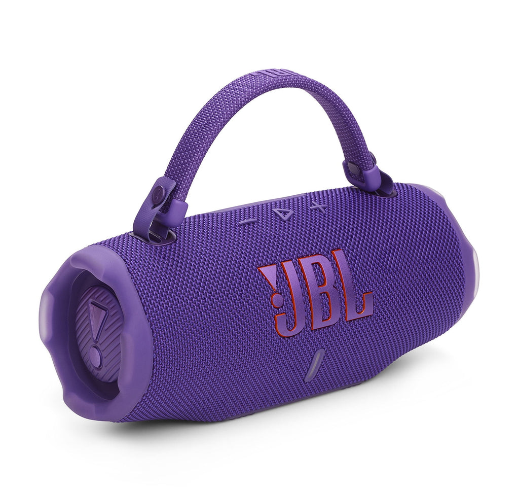 JBL CHARGE 6 Bluetooth Speaker & divvi! Premium Hard Case Bundle - Purple