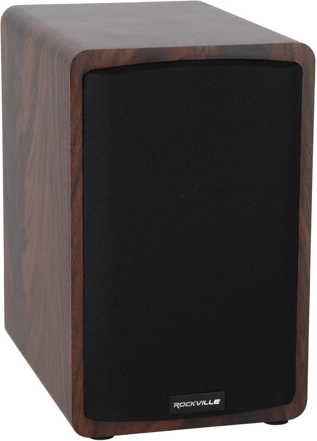 Rockville ELITE-5D 5.25" Powered Bookshelf Speakers with Bluetooth 800 Watts Peak Power Dark Wood