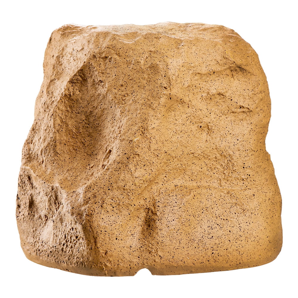 OSD Audio BTR150 5.25" Bluetooth Outdoor Rock Speaker Pair, 120W, Weather Resistant, Sandstone Canyon Brown