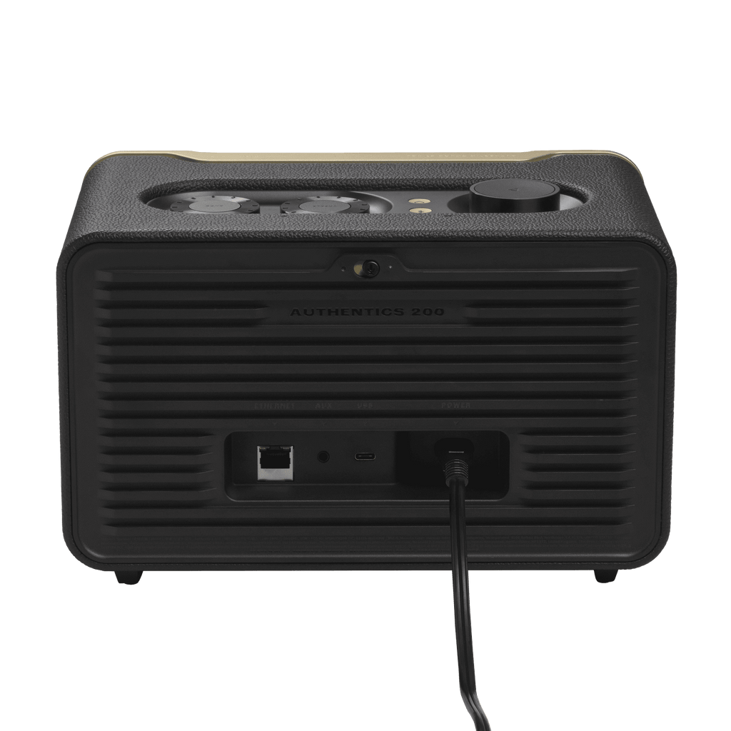Restored JBL Authentics 200, Smart home speaker with Wi-Fi, Bluetooth and Voice Assistants with retro design (Refurbished)