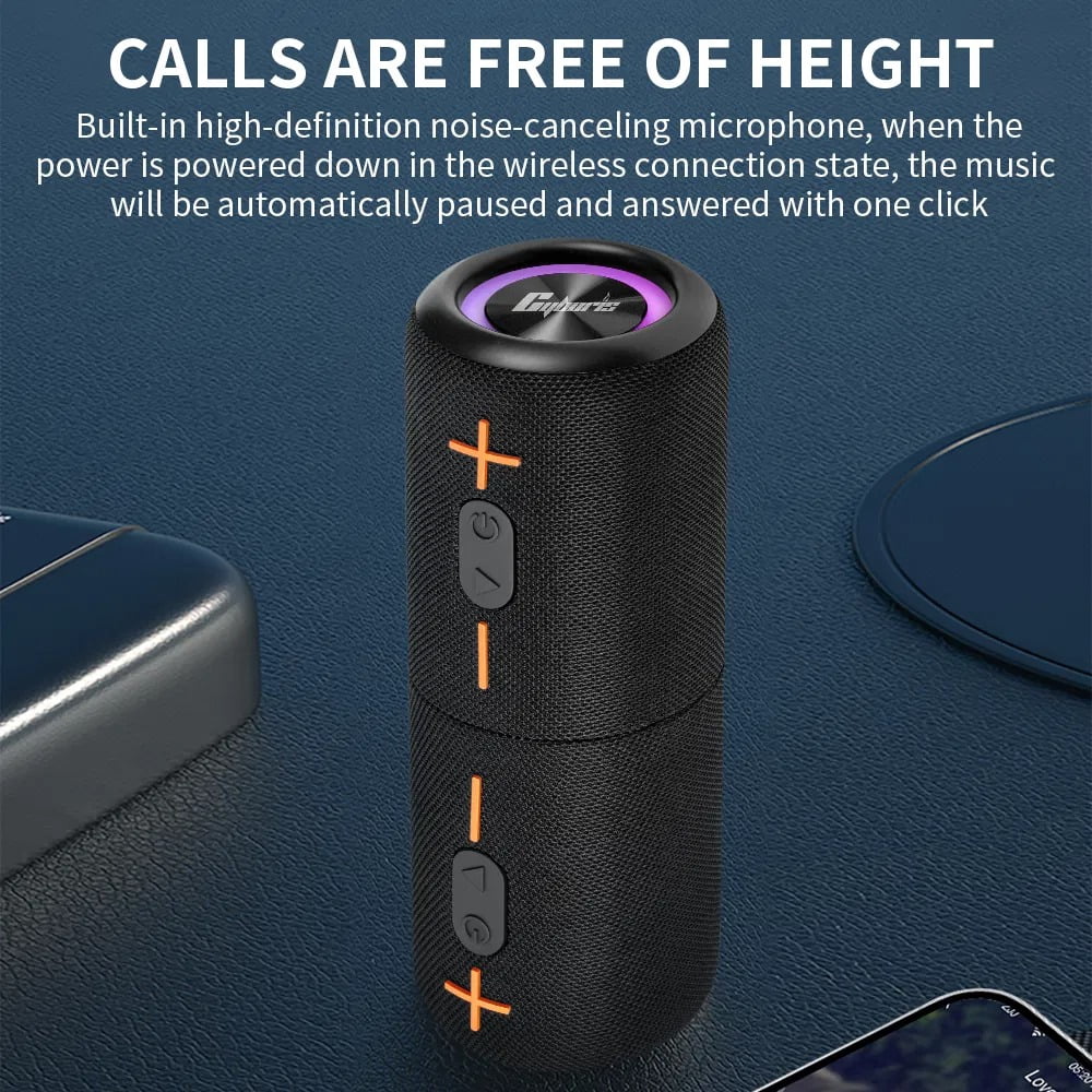 2 in 1 Magnetic Split Bluetooth Speaker, 20W Waterproof Dual Splittable Wireless Stereo with 24H Playtime, True Wireless Pairing for Home