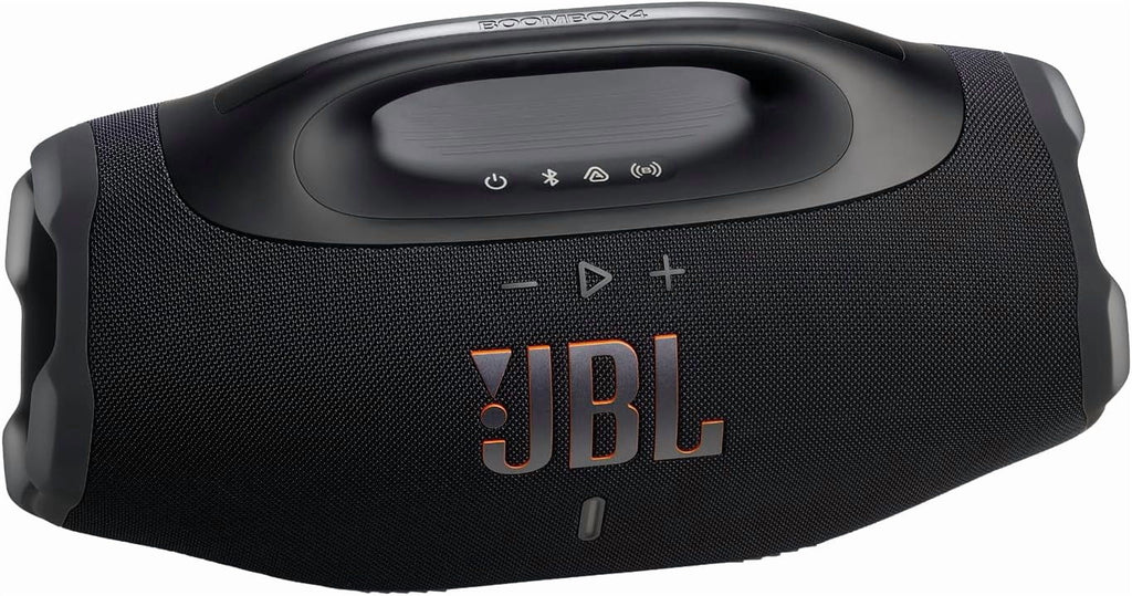 JBL Boombox 4 Portable Waterproof Bluetooth Speaker with Electronics Expo Gear Weather-Resistant Hard-Shell Travel Case – Powerful Bass, 34-Hour Playtime, IP68 Waterproof, Auracast, BLACK