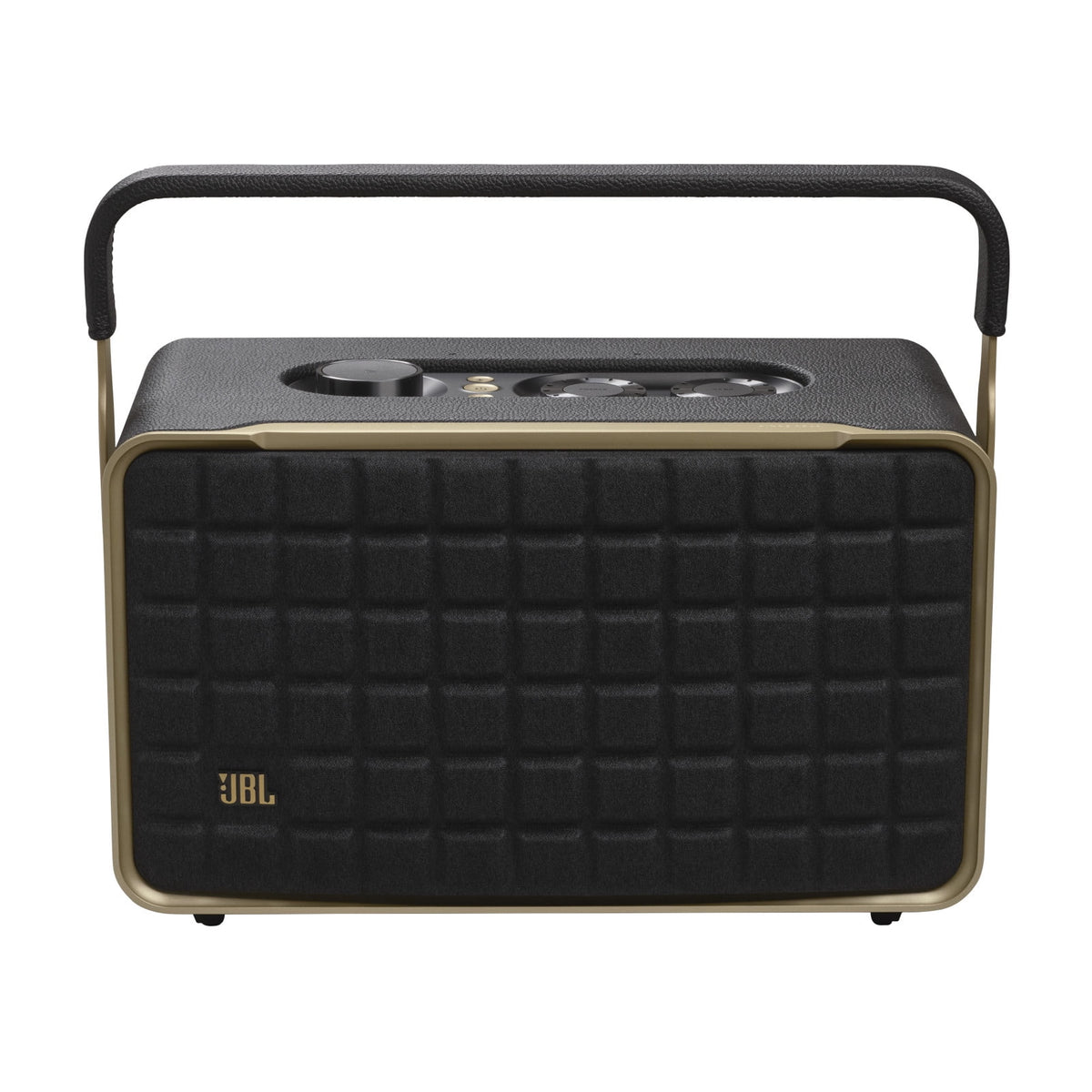 JBL Authentics 200 - Smart home speaker with Wi-Fi, Bluetooth and Voice Assistants with retro design - Black