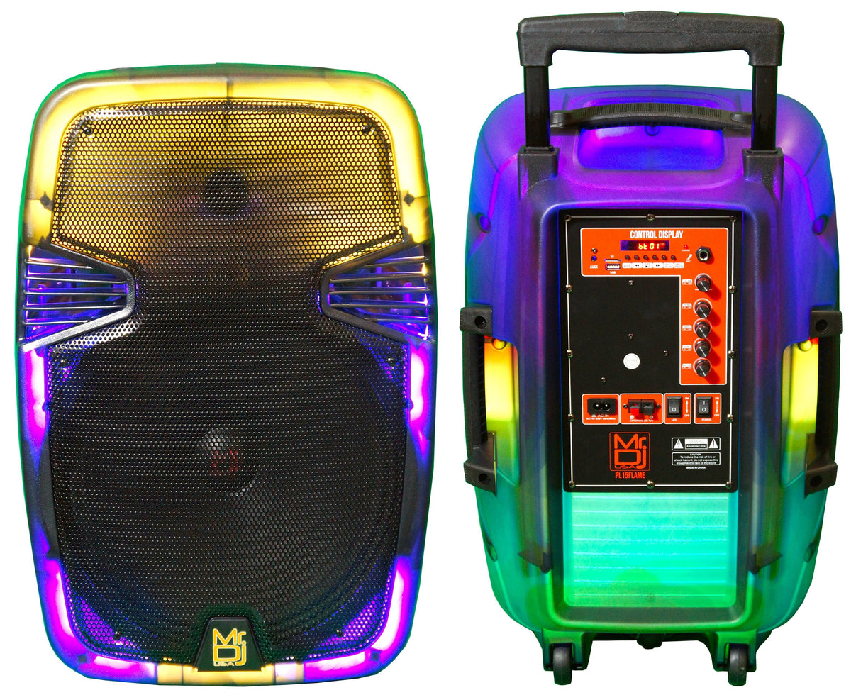Mr DJ 15" Portable Translucent Bluetooth Speaker