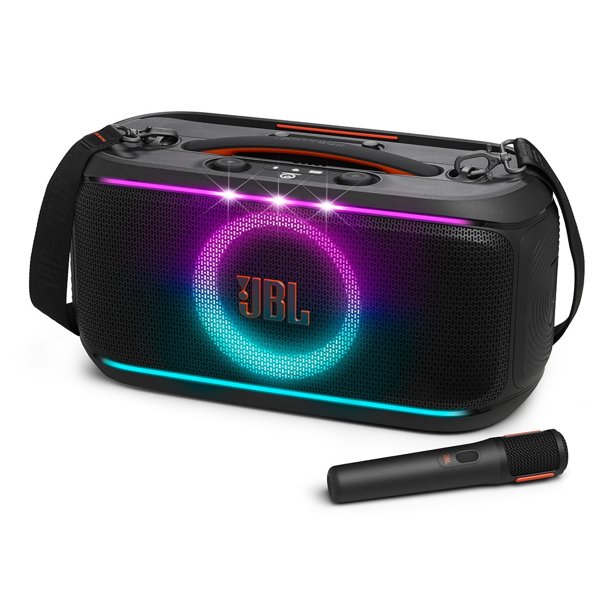 JBL PartyBox On-The-Go 2 Portable Party Speaker with gSport Carrying Bag