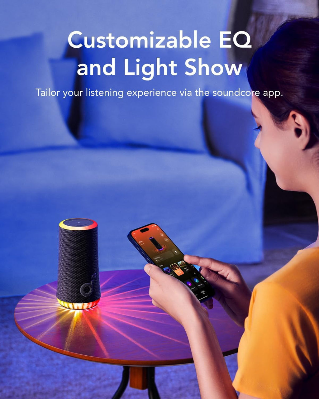 Glow Portable Wireless Speaker with Light Show