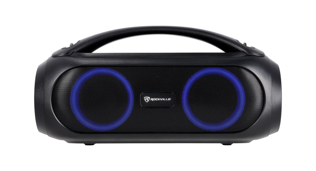 Rockville GO PARTY MAX BASS Large Portable LED Bluetooth Speaker w/Wireless Link